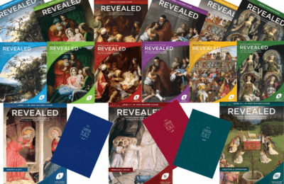 K-8 REVEALED 2024 USCCB Editions: K-5 Teacher Kits & Student Books &/or Levels I-III Teacher’s Guides & Student Commonplace Books (Grades 6-8)