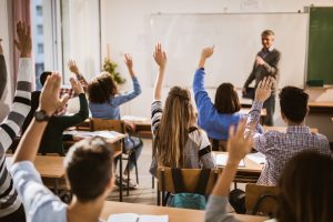 High school classroom
